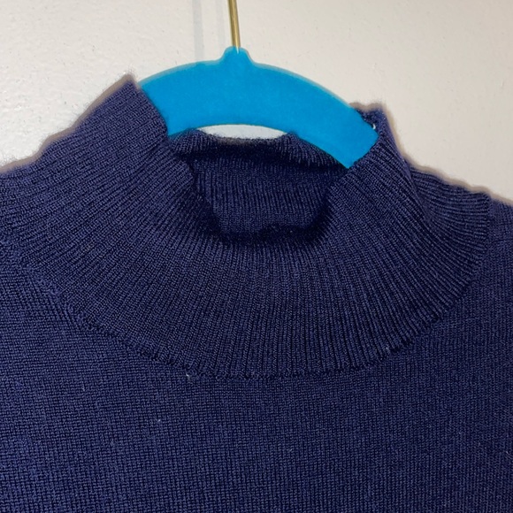 Cynthia Rowley 💯 merino wool long sleeve mock turtleneck dress - Picture 3 of 7
